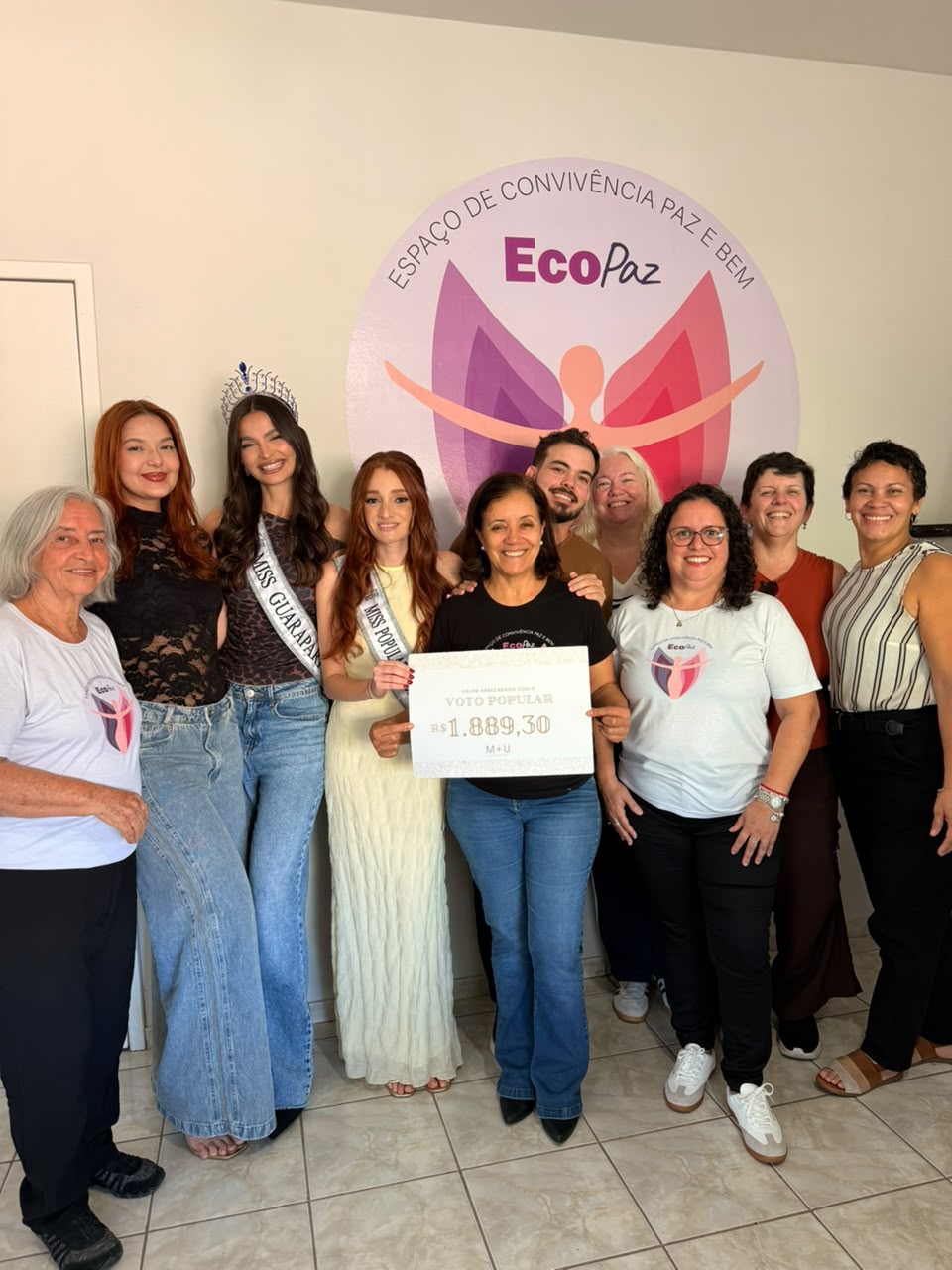Miss Universo Guarapari 2026 destina R$ 1,8 mil arrecadados em votação popular à Ecopaz